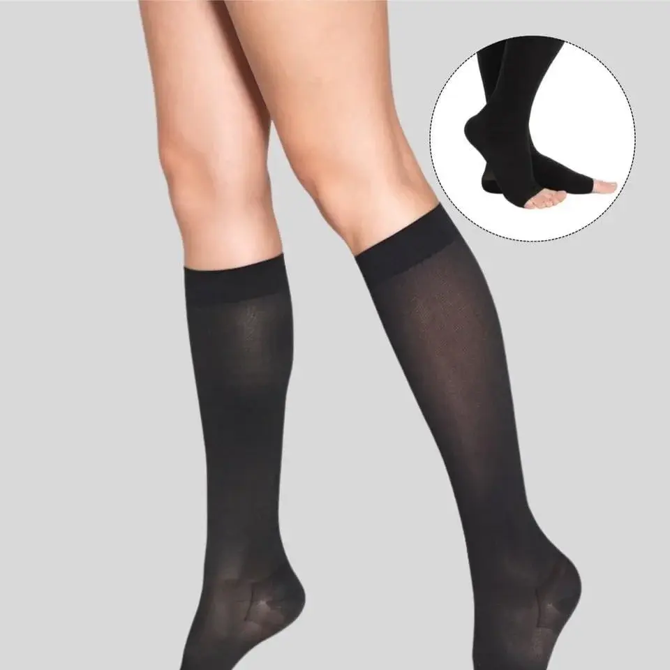 VARİMED DİZ ALTI (AD),CCL II, KAPALI BURUN (SİYAH) VARİS ÇORABI