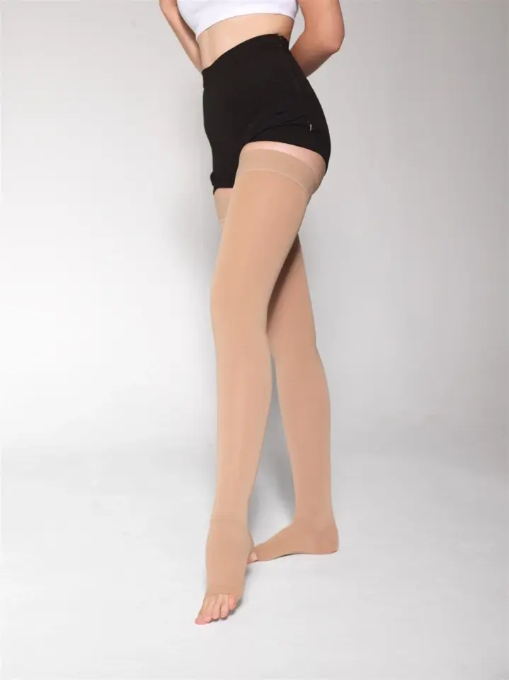 Varimed Uyluk Boyu (AG),Damla Silikon Bantlı,CCL II, Kapalı Burun (Bej)