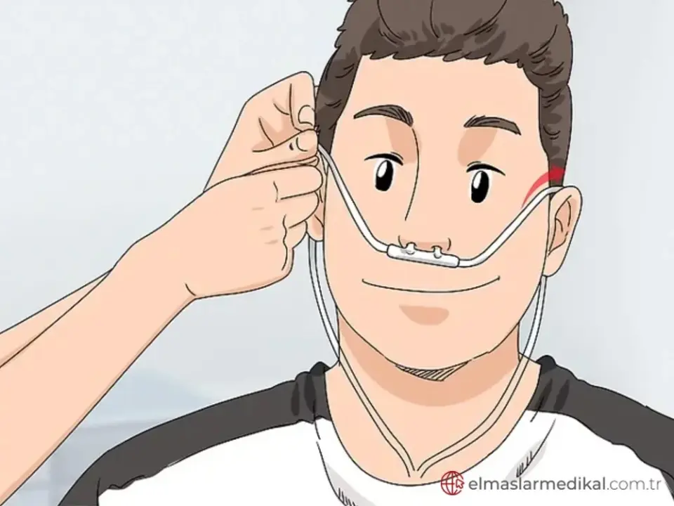 Nazal Oksijen Kanülü Yetişkin 10 Metre (Silikon)