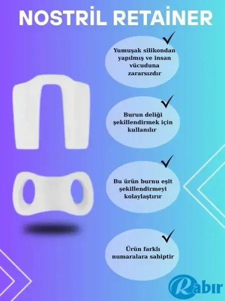Rabır Nostril Retainer (Burun Deliği Şekillendirici) 8