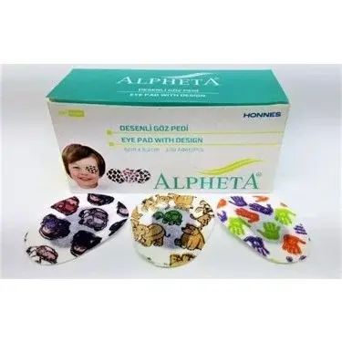 ALPHETA GÖZ PEDİ ÇOCUK DESENLİ 100'LÜK 5X6,2CM