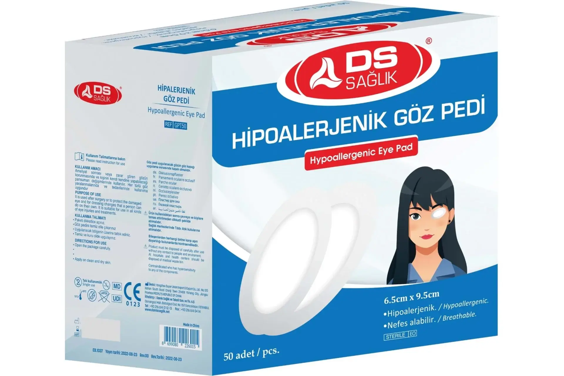 DS GOZ PEDI YETISKIN 50'LIK PAKET