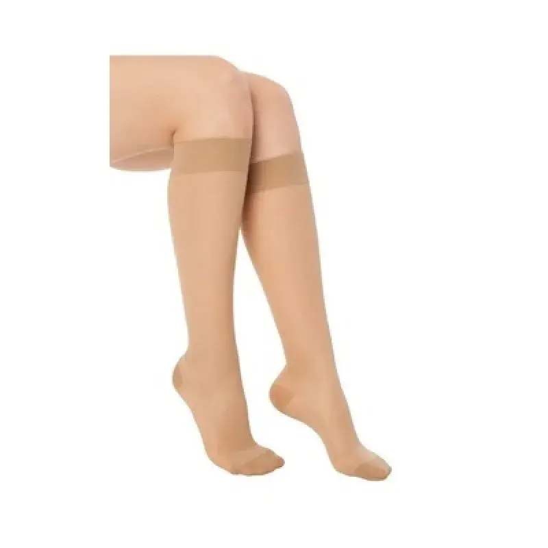 ONEFİX CCL1 DİZ ALTI VARİS ÇORABI BURNU KAPALI BEJ