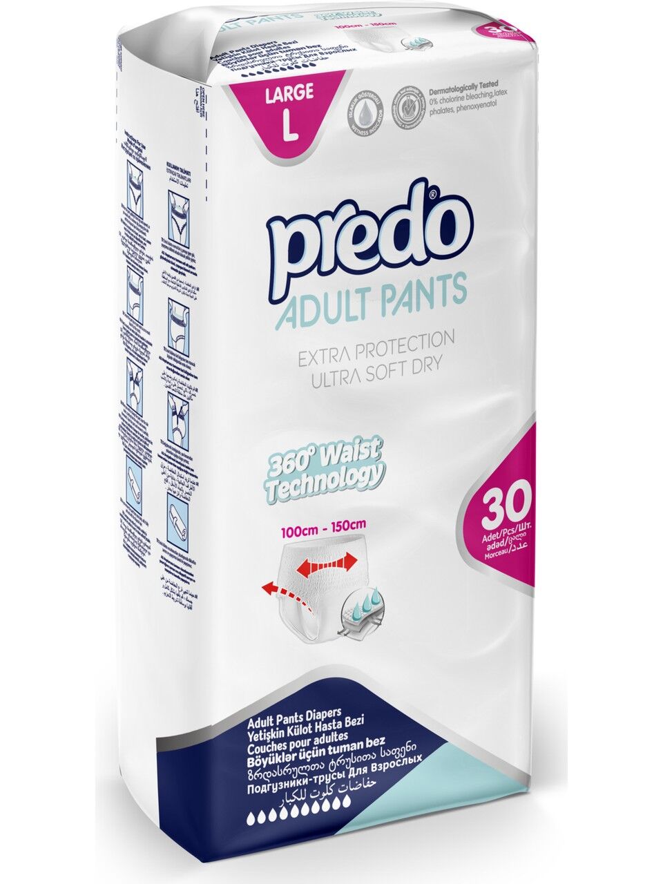 Predo Yetişkin Külotlu Hasta Bezi L (30 lu)