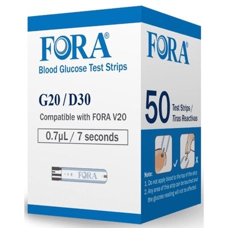 Fora G20 Kan Seker Ölçüm Stripi (50 lik)
