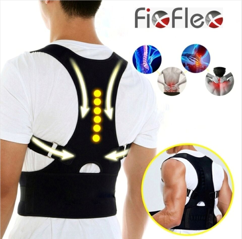 FİXFLEX MIKNATISLI MANYETİK KAMBURLUK ÖNLEYİCİ KEMERLİ DİK DURUŞ KORSESİ STANDART