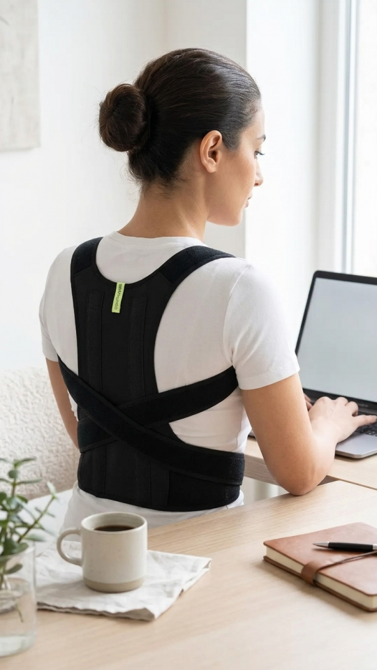 FIXFLEX MIKNATISLI MANYETIK KAMBURLUK ONLEYICI KEMERLI DIK DURUS KORSESI STANDART