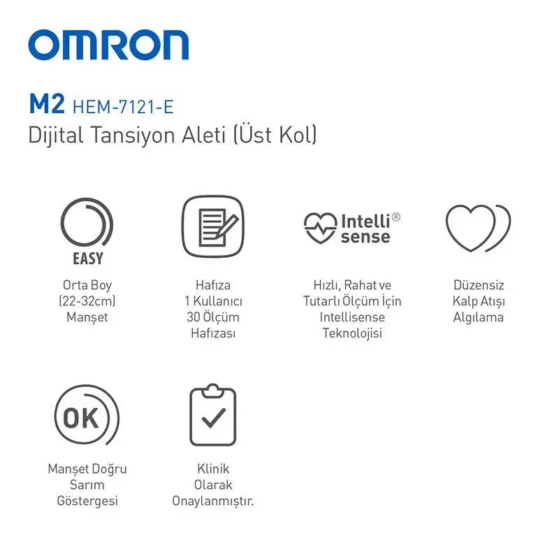 Omron M2 Koldan Hafızalı