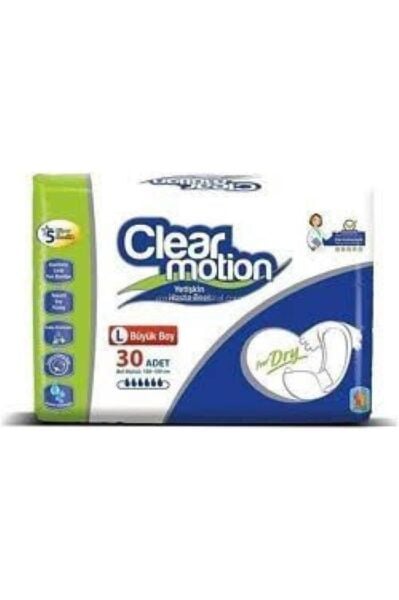 Clear Motion Yetişkin Hasta Bezi 30'lu Büyük Boy (LARGE)