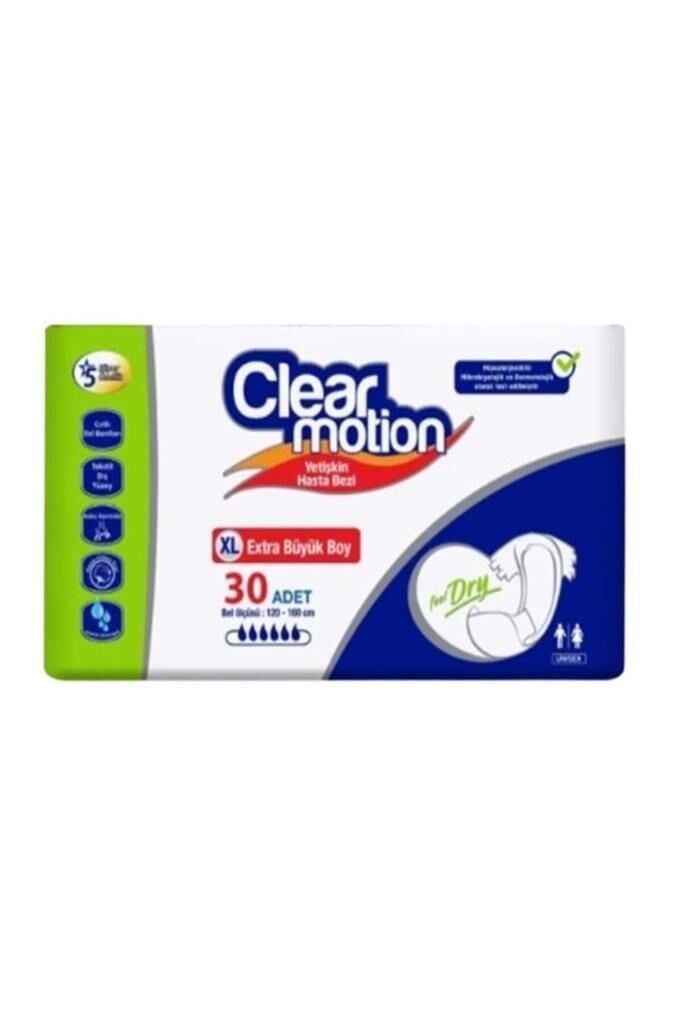 Clear Motion Yetişkin Bel Bantlı 30 lu Hasta Bezi XLarge
