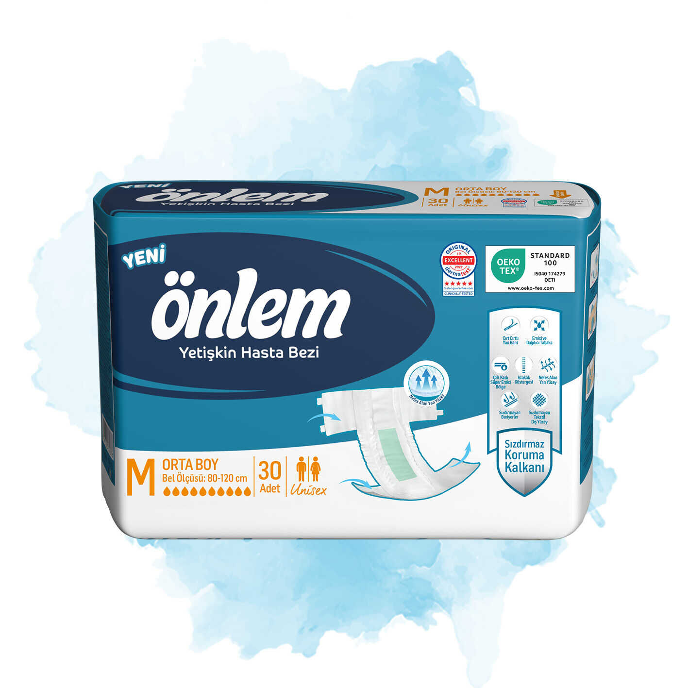 Önlem Bel Bantlı Hasta Bezi Medium 30 Adet