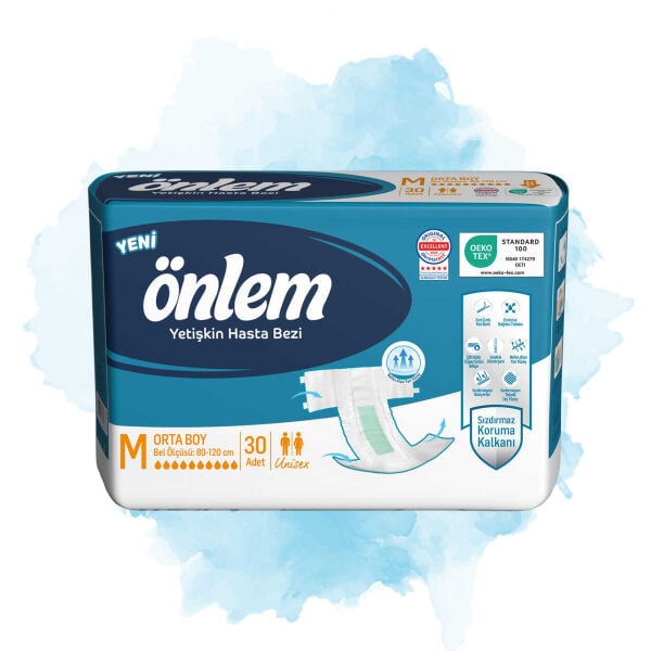 Önlem Bel Bantlı Hasta Bezi Medium 30 Adet