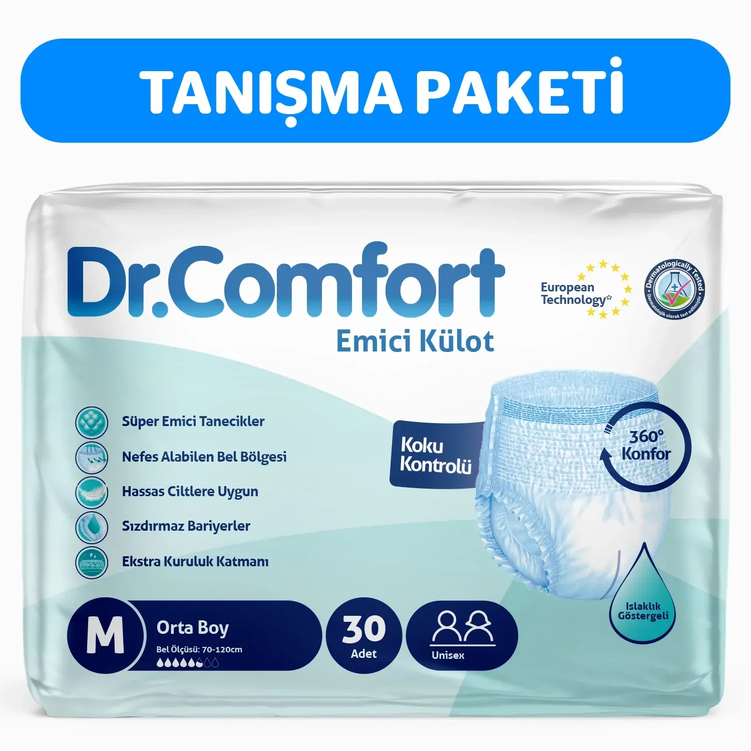 Dr.Comfort Külotlu Hasta Bezi M 30 lu