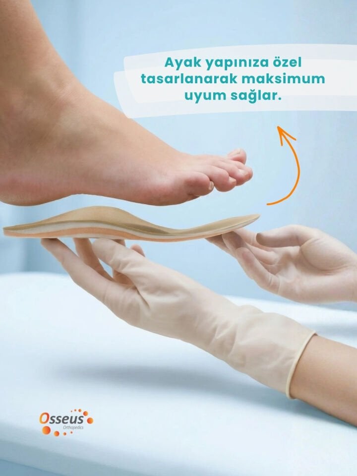 FixFlex İçe Basma Kişiye Özel Tabanlık (Özel Cihaz İle Analiz Yapılarak Hazırlanmaktadır)