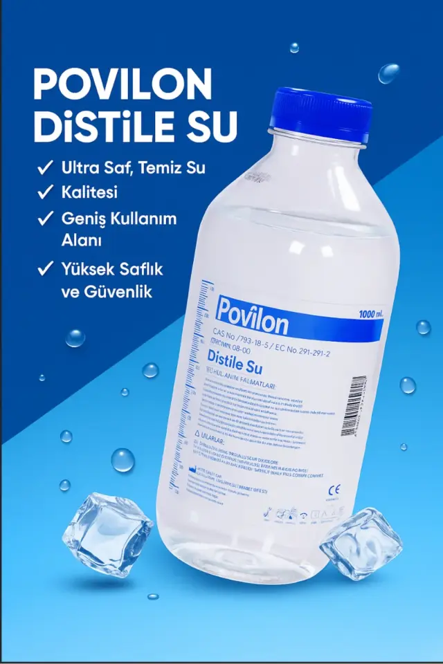 Distile Su Ultra Saf Su 1 Lt – Ütü, Akü, Radyatör,akvaryum Ve Gümüş Suyuna Uygun