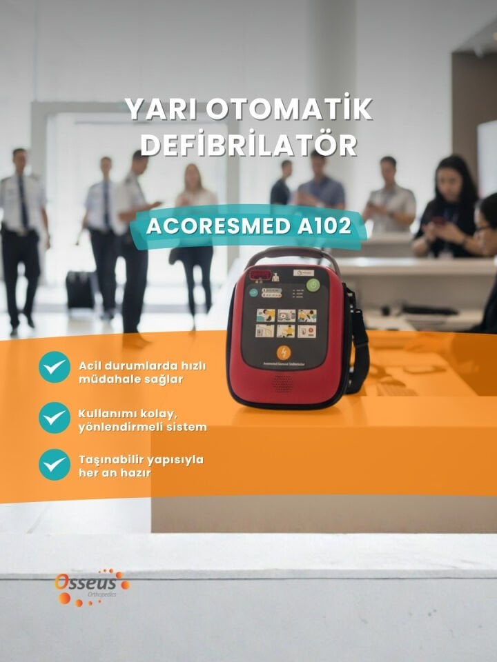 ACORESMED A102 OTOMATIK EKSTERNAL DEFIBRILATOR (AED/OED) - YARI OTOMATIK