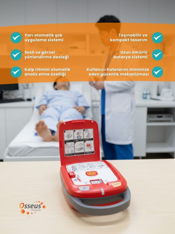 ACORESMED A102 OTOMATIK EKSTERNAL DEFIBRILATOR (AED/OED) - YARI OTOMATIK
