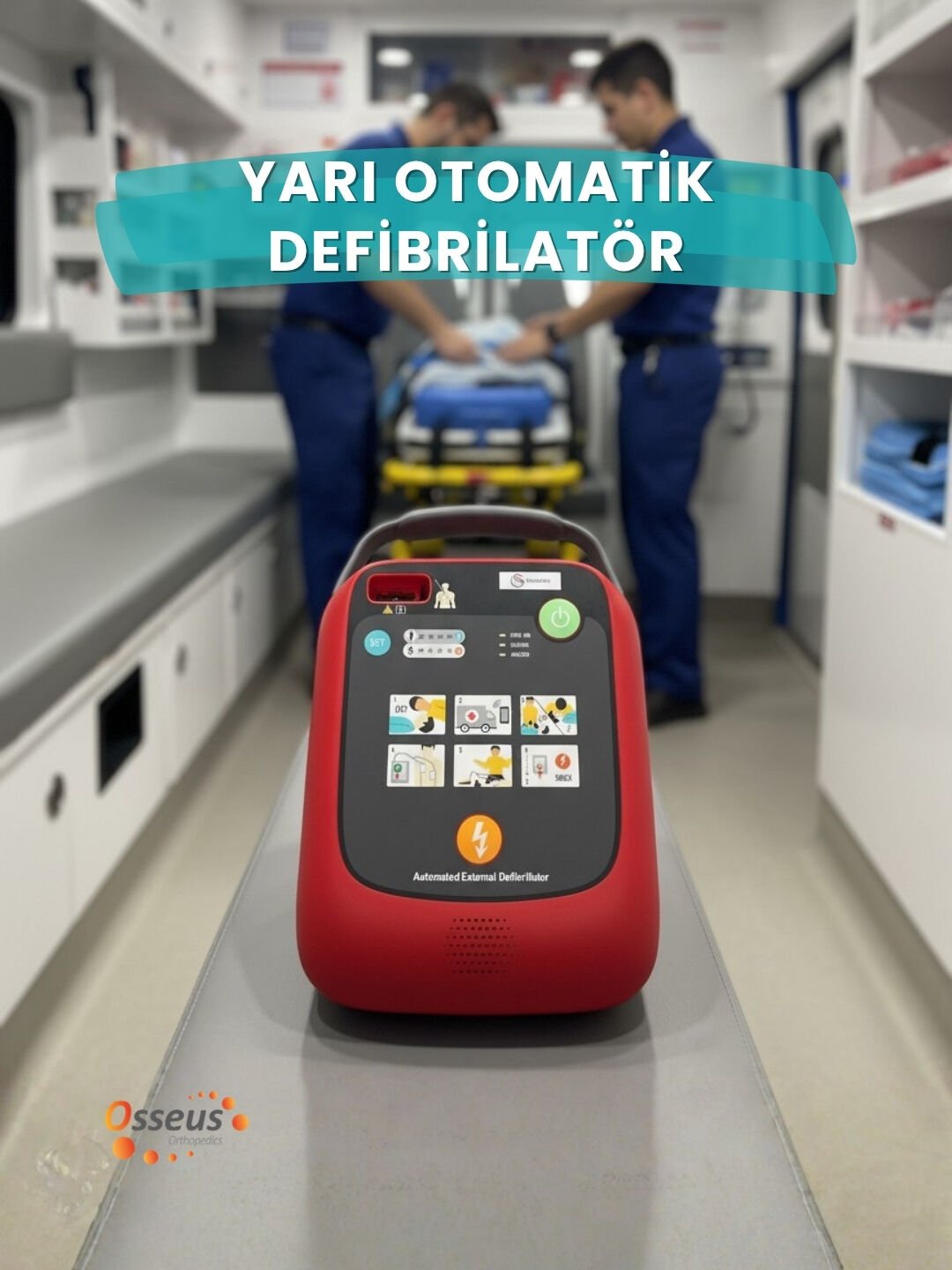 ACORESMED A102 OTOMATIK EKSTERNAL DEFIBRILATOR (AED/OED) - YARI OTOMATIK