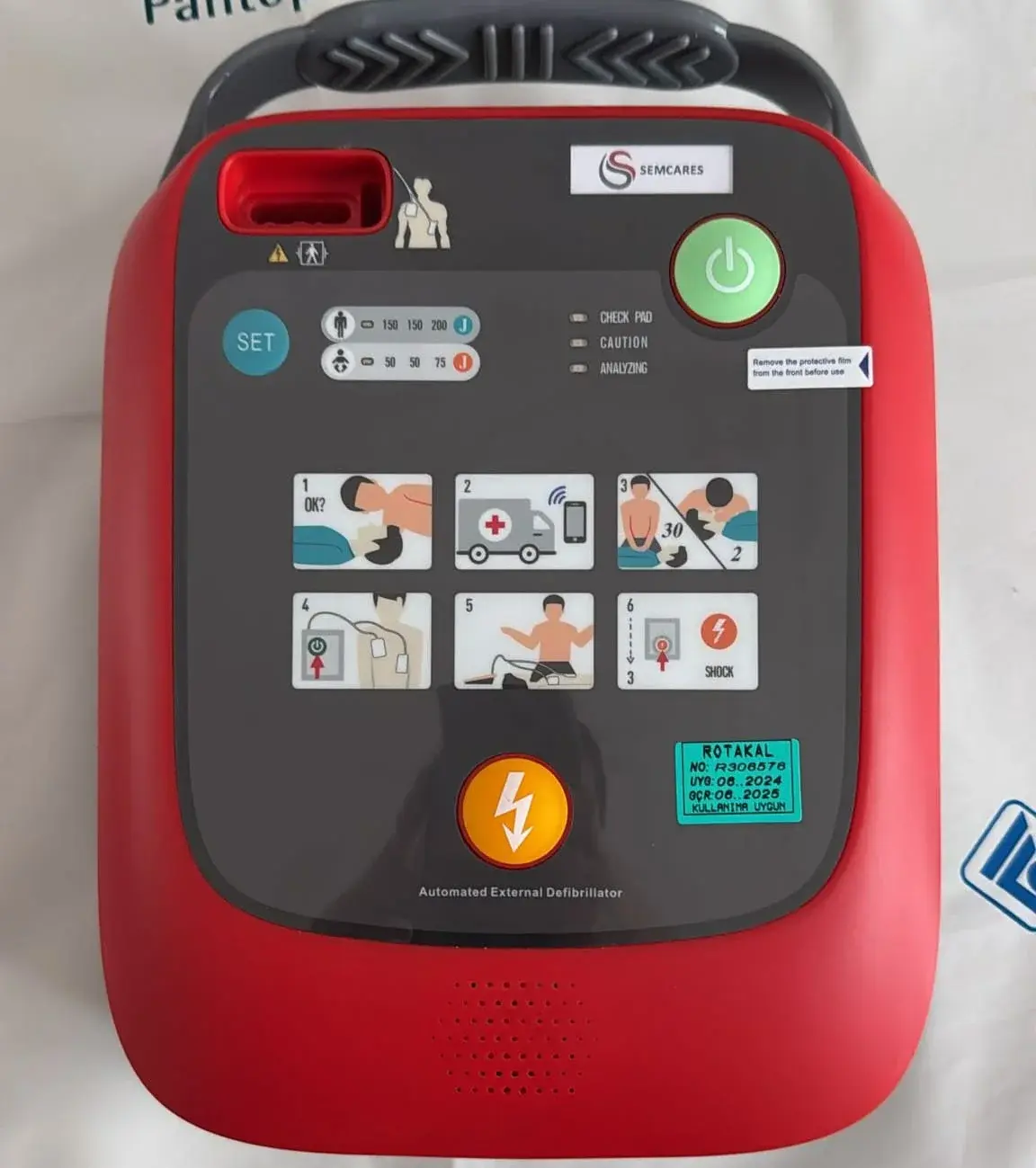 ACORESMED A102 OTOMATIK EKSTERNAL DEFIBRILATOR (AED/OED) - YARI OTOMATIK