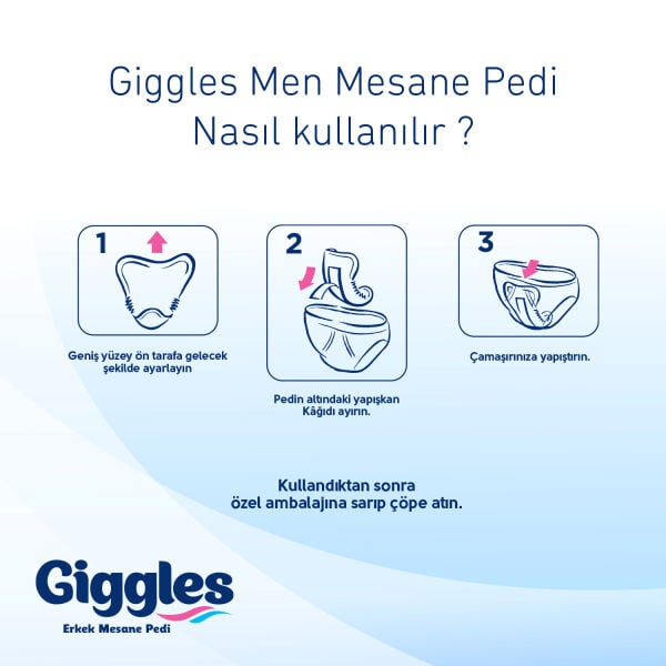 Giggles Erkek Mesane Pedi L 20 Li