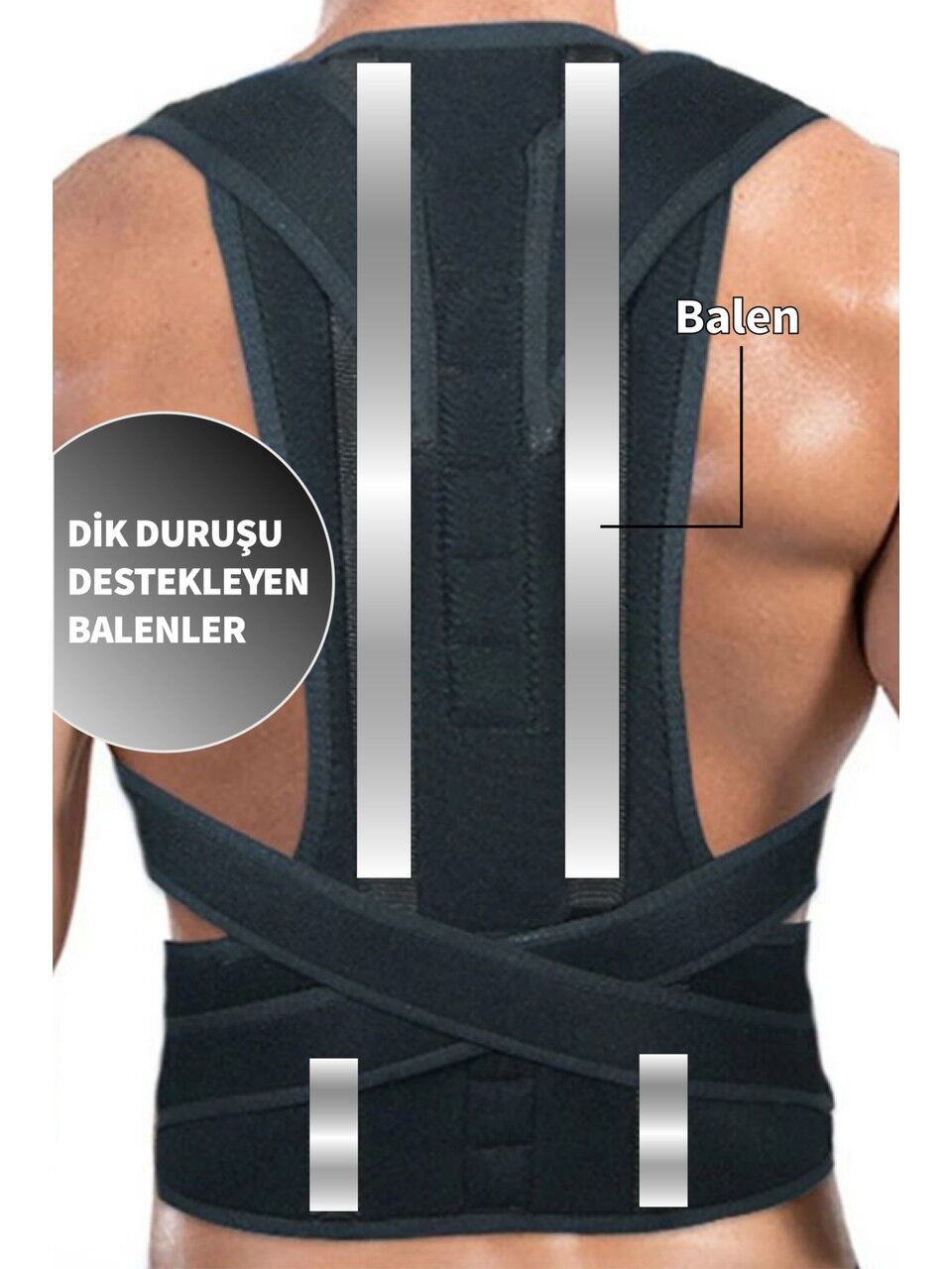 FixFlex Unisex Dik Durus Korsesi - Kamburluk Önleyici Sırt Korsesi (Standart)