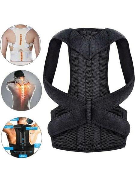 FixFlex Unisex Dik Durus Korsesi - Kamburluk Önleyici Sırt Korsesi (Standart)