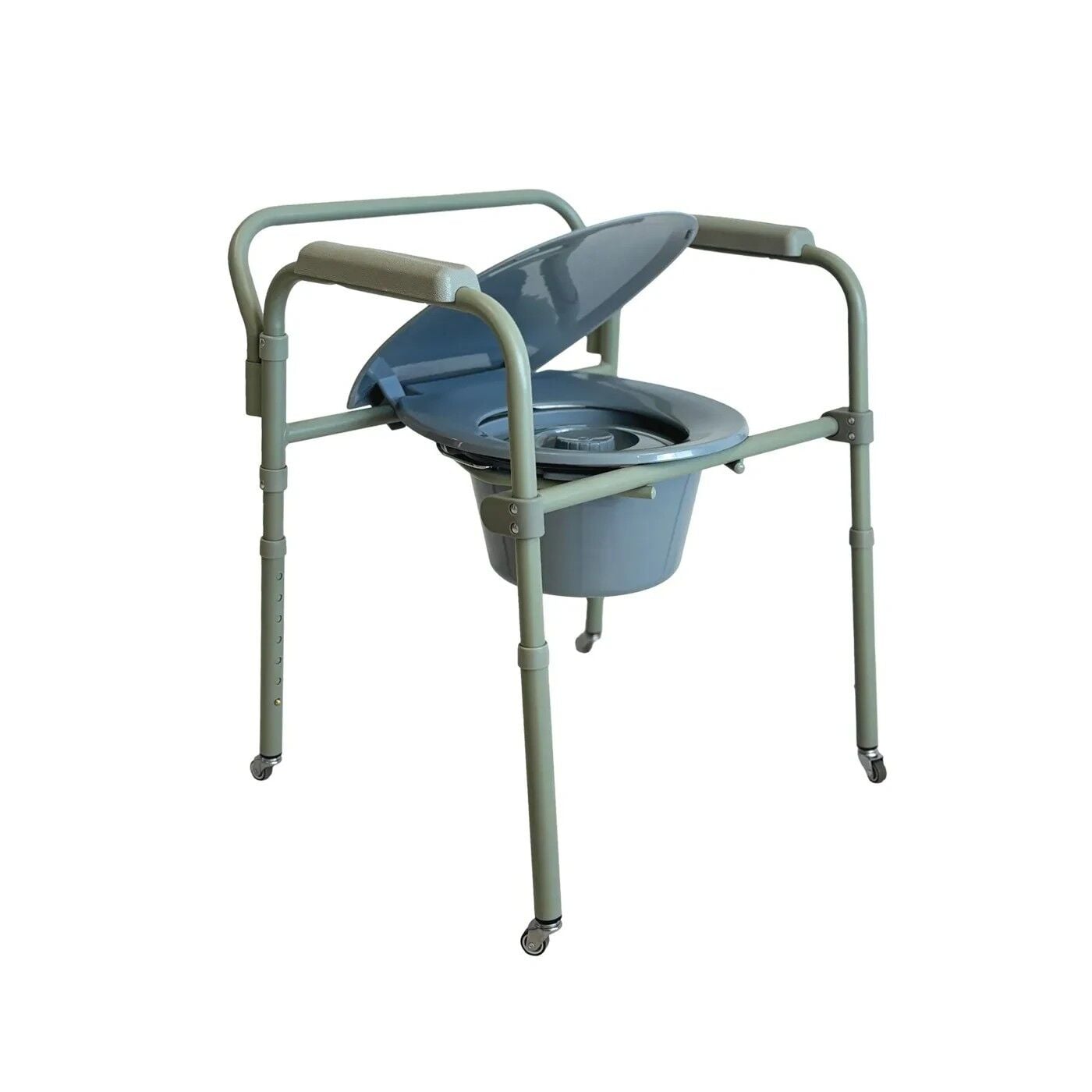WHİTEWHEELS ÇELİK KATLANIR BANYO TEKERLEKLİ SANDALYESİ