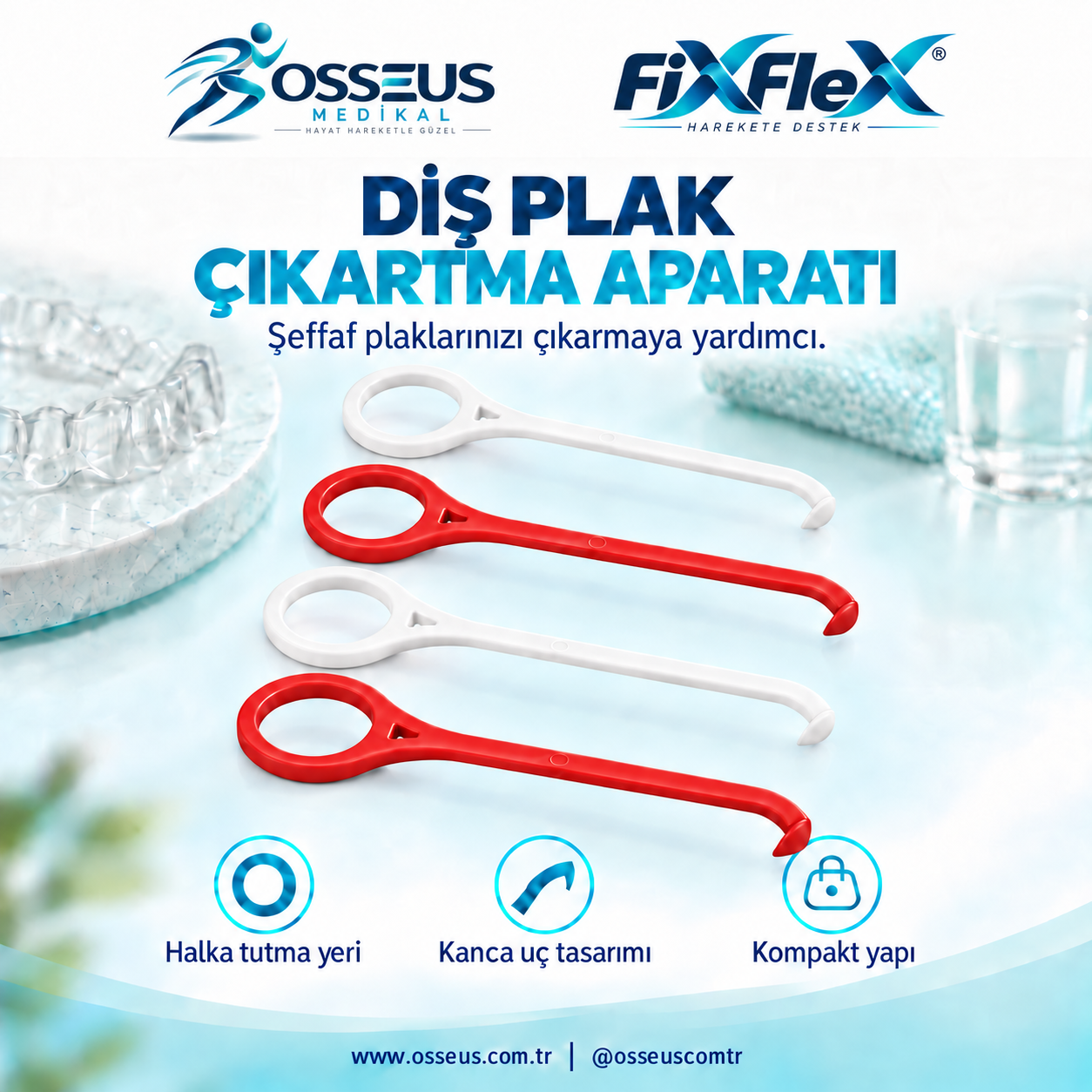 FixFlex Diş Plak Çıkarma Aparatı Fanatik 4 lü Milli Takım
