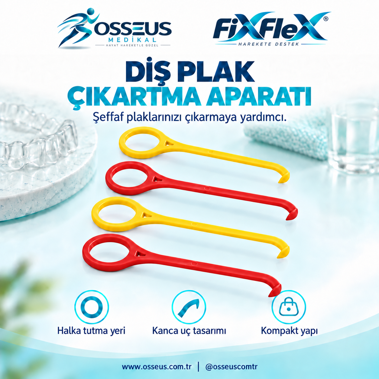 FixFlex Diş Plak Çıkarma Aparatı Fanatik 4 lü GS