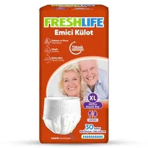 FRESHLIFE KULOTLU HASTA BEZI XL 30 LU