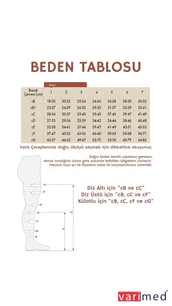 Varimed Uyluk Boyu (Ag),Damla Silikon Bantlı,CCL II, Açık Burun (Siyah) Varis Çorabı Siyah - 2
