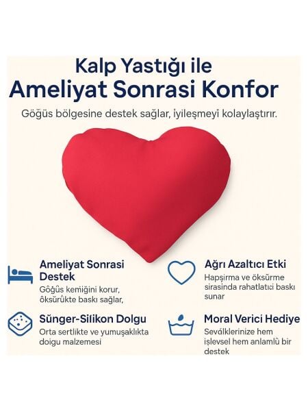 FixFlex Bypass Bası Yastığı Kalp Yastık (Suni Deri)