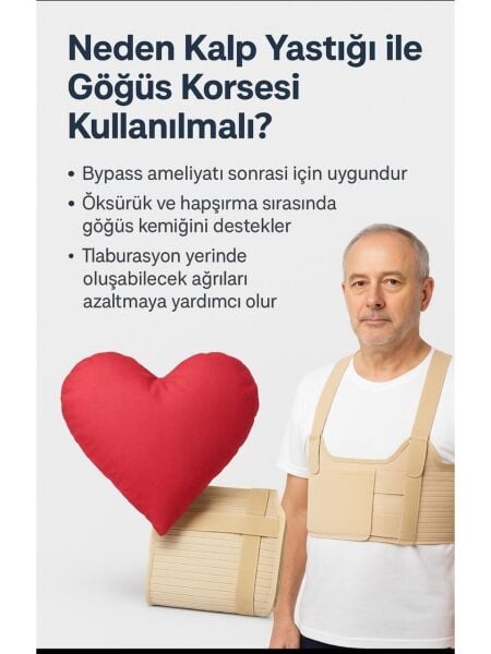 FixFlex Bypass Bası Yastığı Kalp Yastık (Suni Deri)