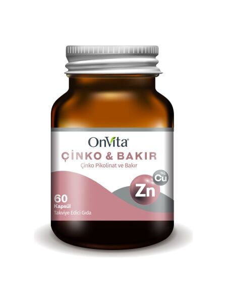 Onvita Çinko & Bakır (Çinko Pikolinat Ve Bakır ) 60 Kapsül