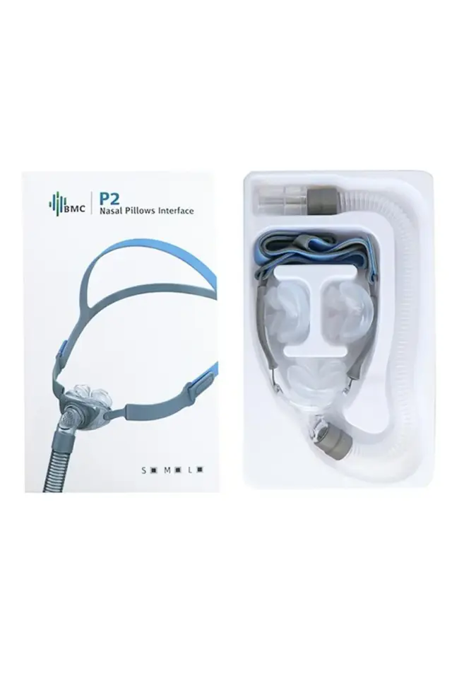 P2 Burun Yastıklı Cpap Maskesi (3 Yedek Başlıklı)