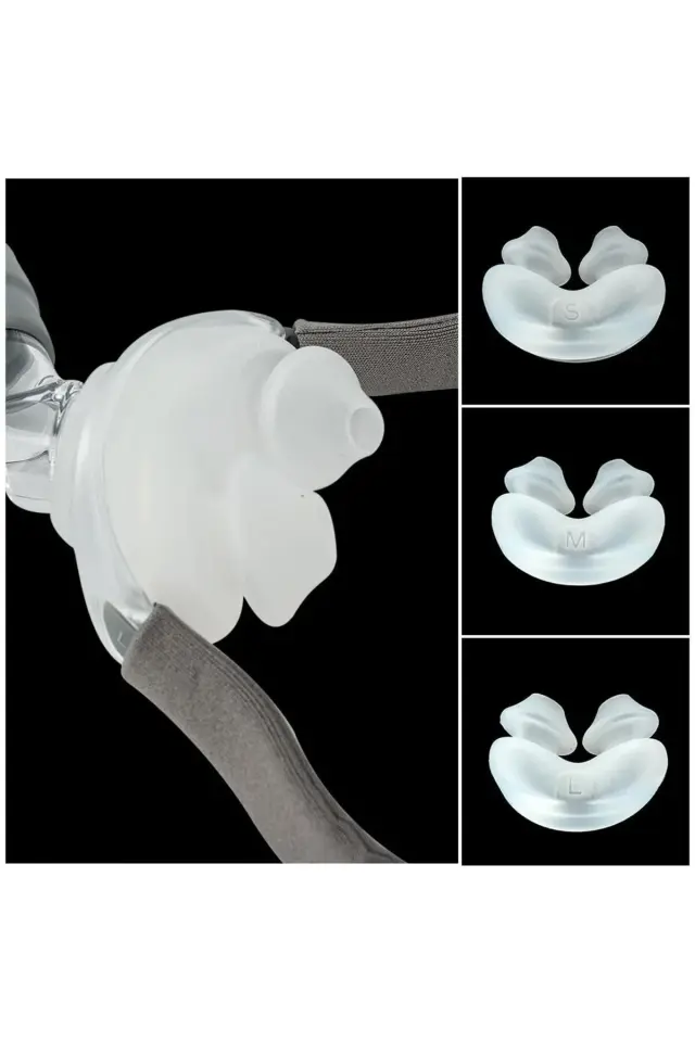 P2 Burun Yastıklı Cpap Maskesi (3 Yedek Başlıklı)