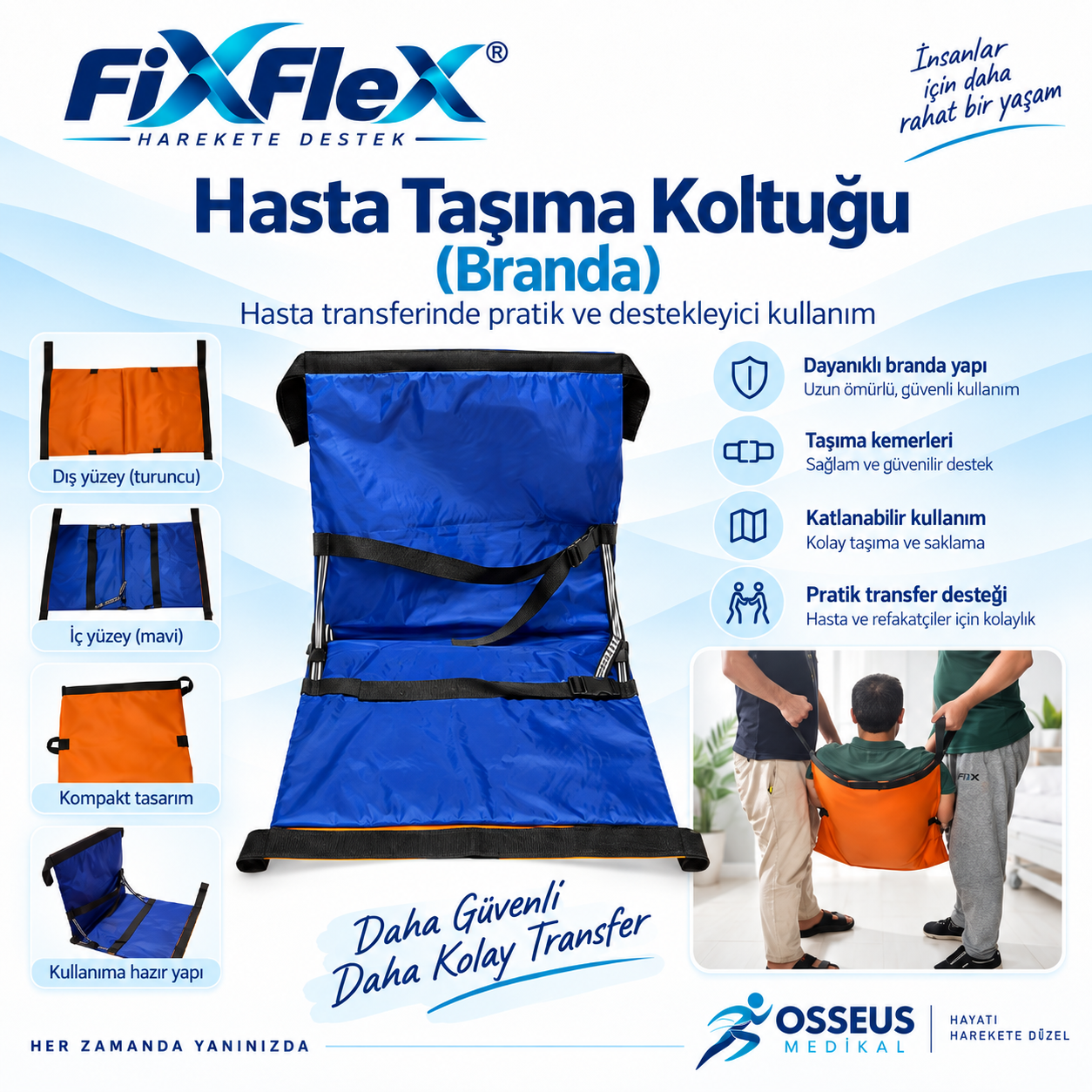 FixFlex Hasta Taşıma Koltuğu (Branda)