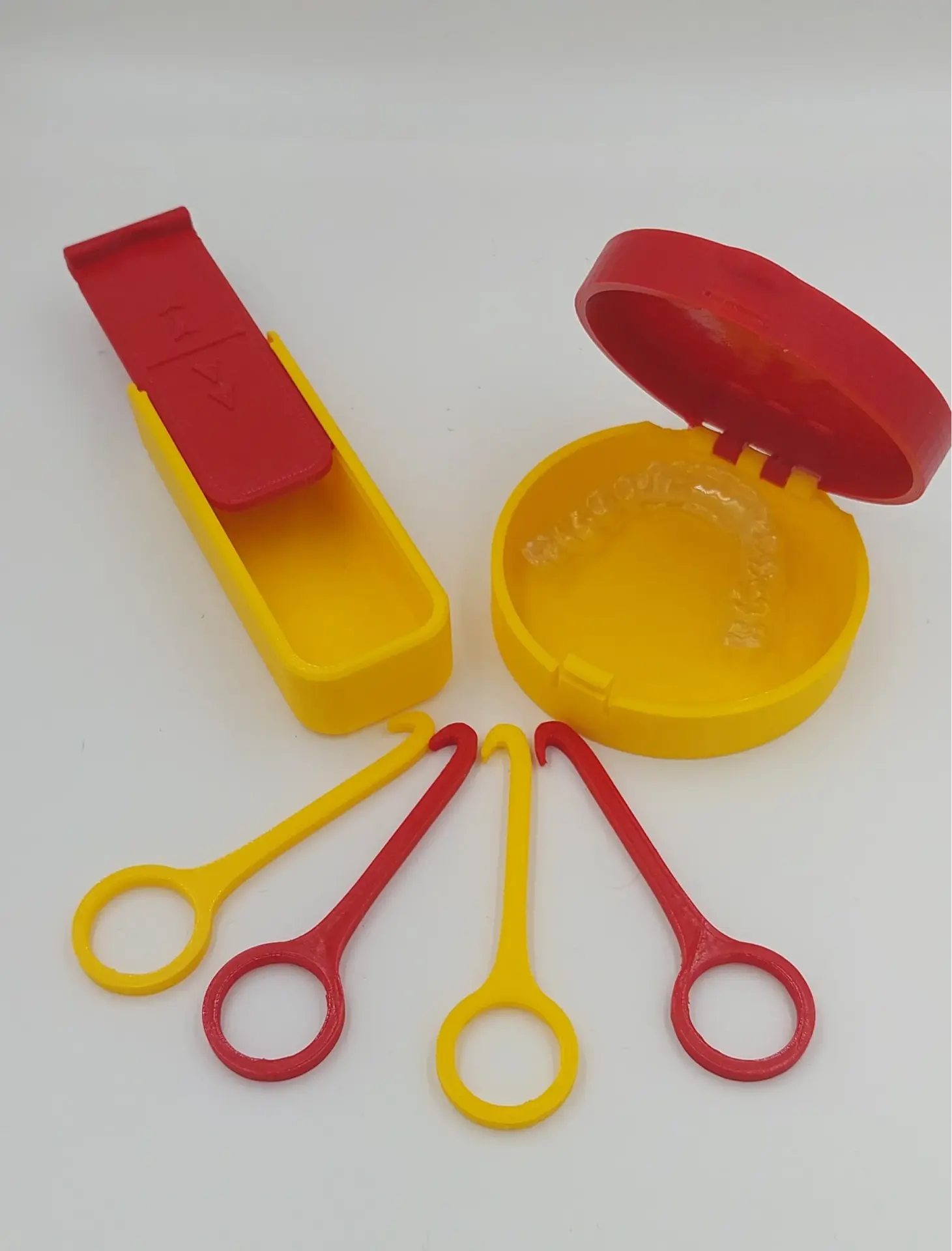 FixFlex Diş Plak Çıkarma Aparatı 4 adet + Saklama Kutusu + Plak Kutusu Fanatik GS