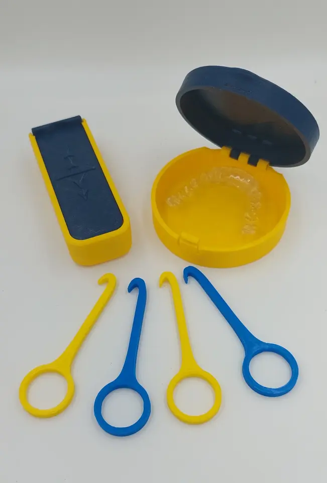 FİXFLEX DİŞ PLAK ÇIKARMA APARATI 4 ADET + APARAT SAKLAMA KUTUSU + PLAK KUTUSU FANATİK FB