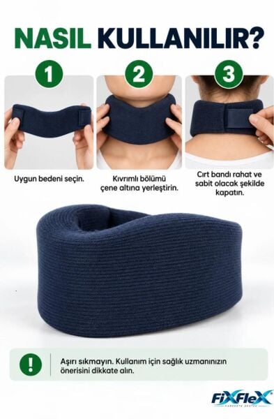 FixFlex Sünger Boyunluk (Lacivert)