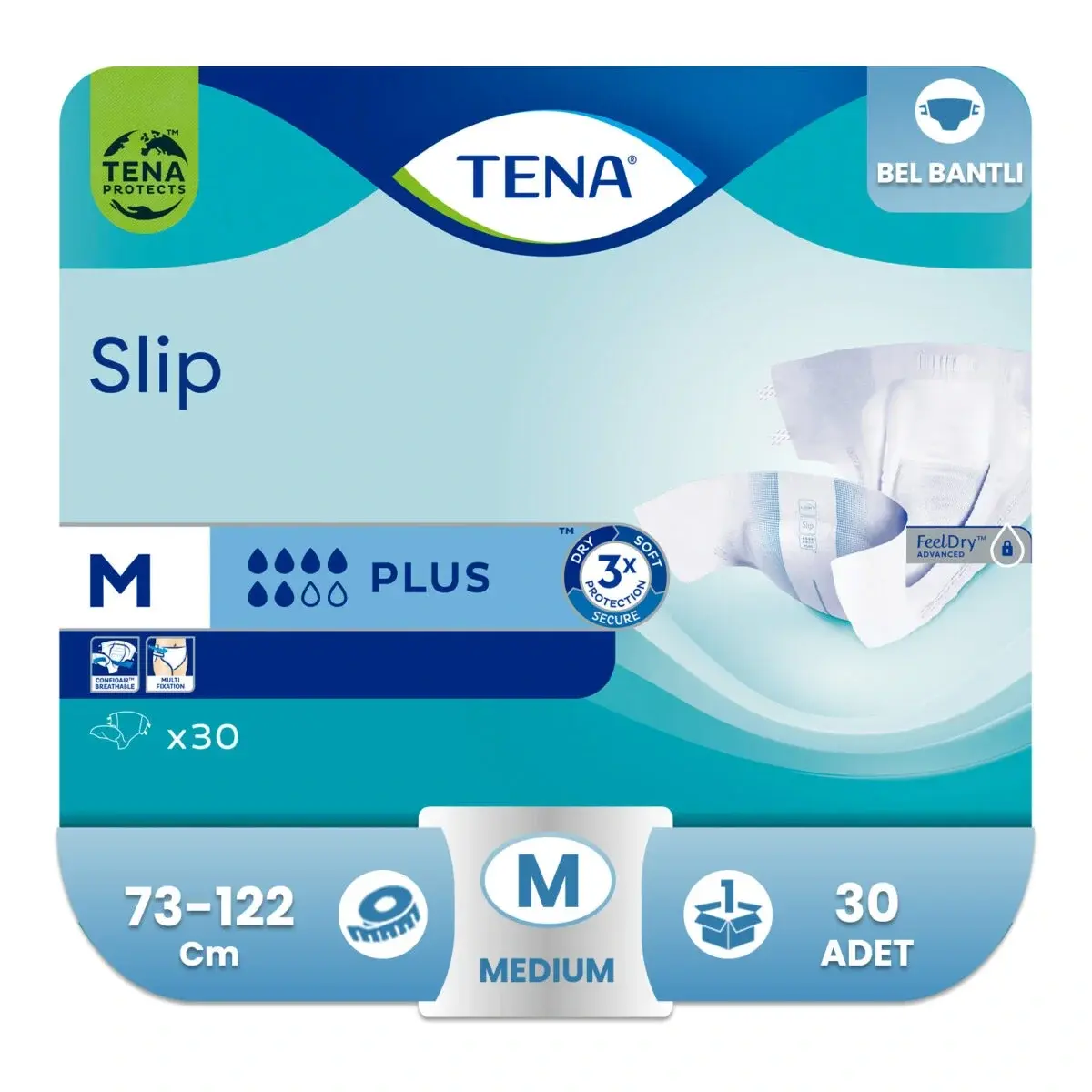TENA Slip Plus (30 lu) M (6 Damla)