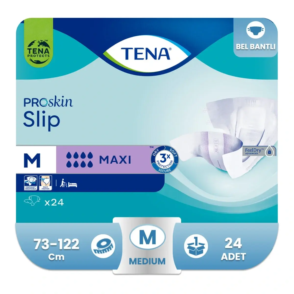 TENA Slip Maxi (24 lü) M (8 Damla)