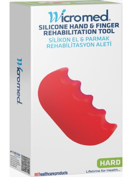 Wicromed - 1428 - Silikon El & Parmak Rehabilitasyon Aleti Kırmızı