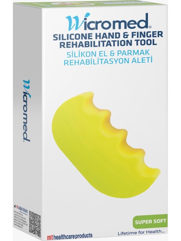 Wicromed - 1428 - Silikon El & Parmak Rehabilitasyon Aleti Sarı