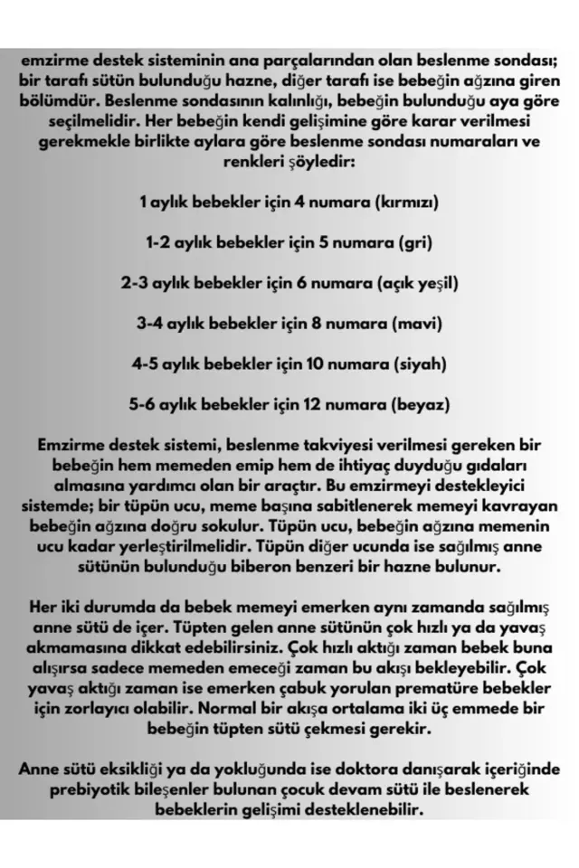 FİXFLEX EMZİRME DESTEK SİSTEMİ (EDS) SETİ 2-3 AYLIK NO:06 YEŞİL