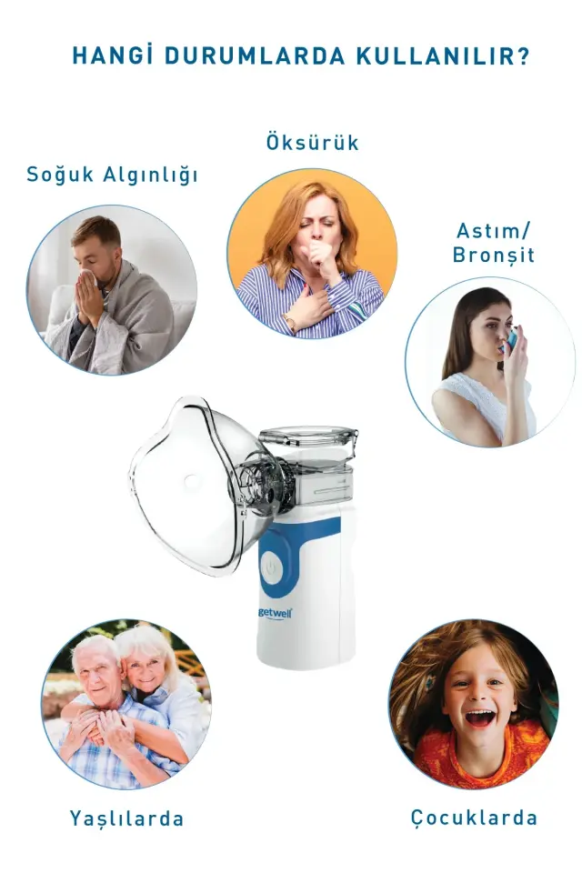 GETWELL UN101 MESH SARJLI NEBULIZATOR