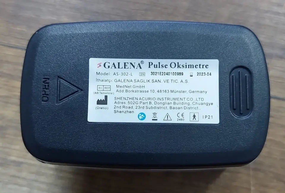 Galena Parmak Tipi Pulse Oksimetre Cihazı AS302-I