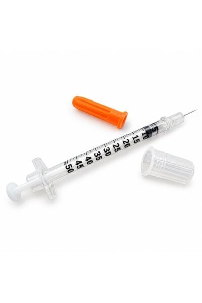 Enjektör 3 Parça Micro-Fine 30G 0,30 mm x 8 mm 0,5 mL 10 Adet