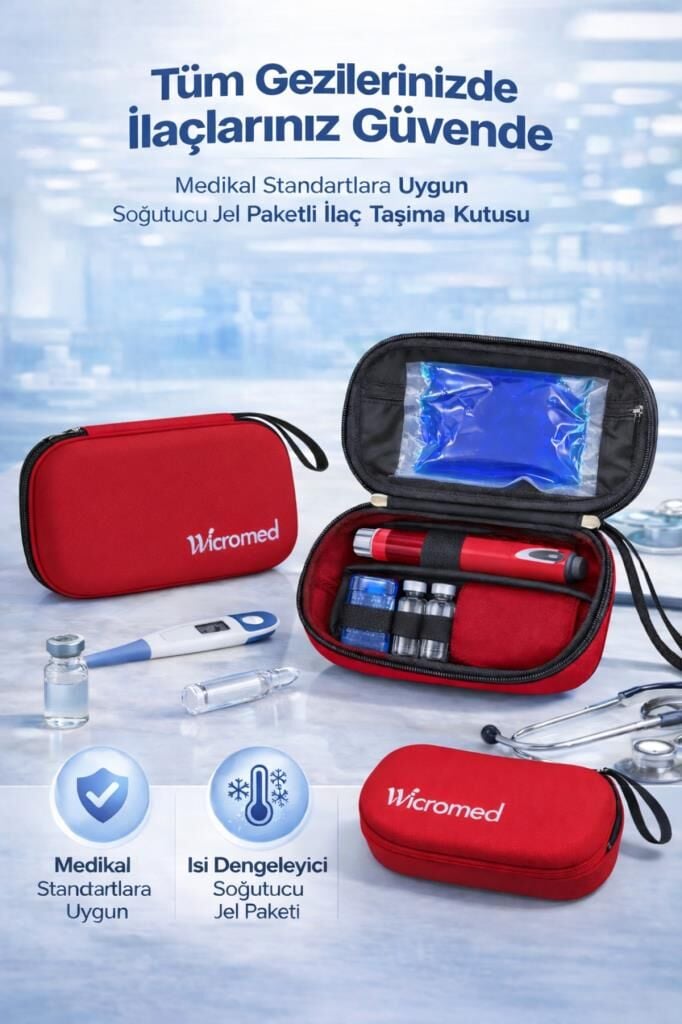 Wicromed İnsülin Taşıma Çantası (Kırmızı)