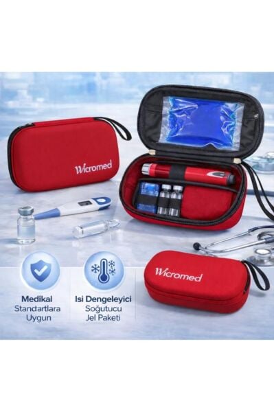 Wicromed İnsülin Taşıma Çantası (Kırmızı)